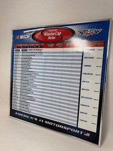 lot 16 image: 2002 NASCAR Winston Cup Series Schedule 24 x 24 & Marker