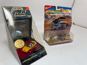 lot 74 image: Matchbox Gold Collection die-cast 1995 Mustang Cobra & Hot Wheels JPL Sojourner Mars Rover Action Pack 1996 Mattel