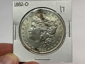 lot 17 image: 1882-O Morgan Silver Dollar