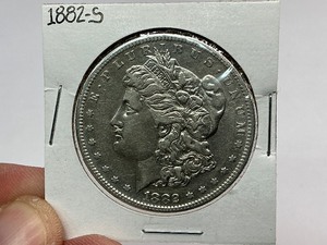 lot 18 image: 1882-S Morgan Silver Dollar