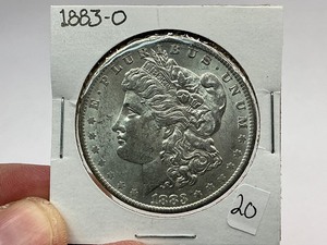 lot 20 image: 1883-O Morgan Silver Dollar