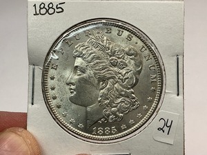 lot 24 image: 1885 Morgan Silver Dollar