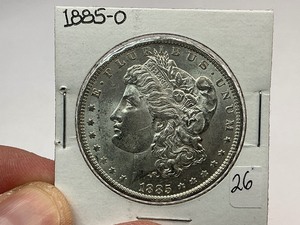 lot 26 image: 1885-O Morgan Silver Dollar