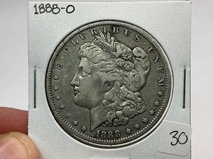 lot 30 image: 1888-O Morgan Silver Dollar