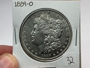 lot 32 image: 1889-O Morgan Silver Dollar