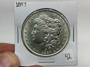 lot 42 image: 1897 Morgan Silver Dollar