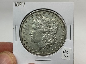 lot 43 image: 1897 Morgan Silver Dollar