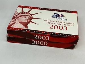 lot 47 image: 2x Silver Proof Sets 2000 & 2003