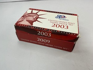 lot 49 image: 2x Silver Proof Sets 2003 & 2009