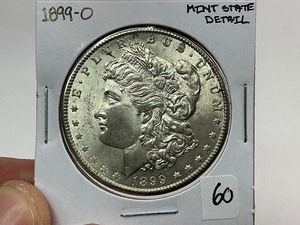 lot 60 image: 1899-O Morgan Silver Dollar