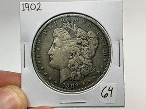 lot 64 image: 1902 Morgan Silver Dollar