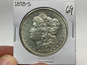 lot 69 image: 1878-S Morgan Silver Dollar
