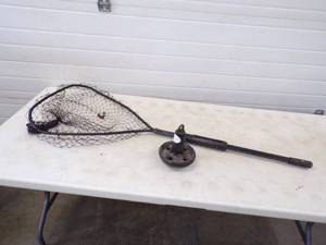 lot 39 image: Fish net with Scale and ruler and Boat Anchor