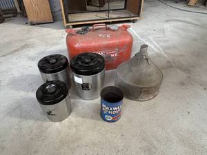 lot 63 image: Marine Gas Tank, Funnel, Kitchen Containers