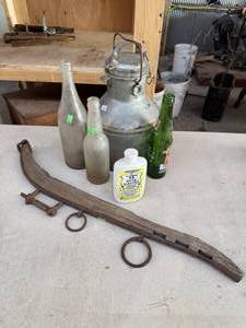 lot 84 image: Vintage Can, Bottles and Horse Tack