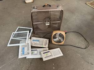 lot 104 image: Vintage Fans and Registers Grates
