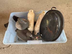 lot 138 image: Duck Decoys, Boat Bumpers and Pan