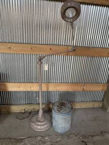 lot 148 image: Vintage Lamp and Can