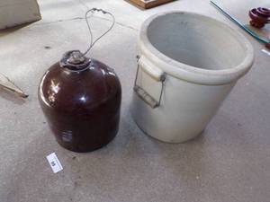 lot 99 image: 5 Gallon Red Wing Crock and Jug