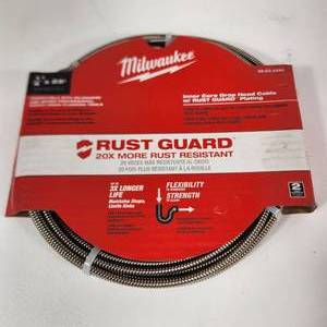 lot 34 image: New Milwaukee Inner Core Drop Head Cable With Rust Guard Plating Flexibility And Strong