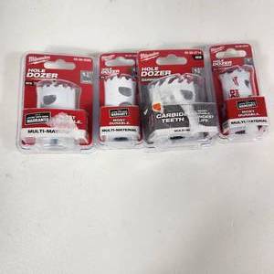 lot 37 image: Lot Of Four New Milwaukee Hole Dozers 1-14, 1-18, 1-58 And 1