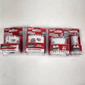 lot 38 image: Lot Of Four New Milwaukee Hole Dozers 1-18, 2, 1-916 And 1316