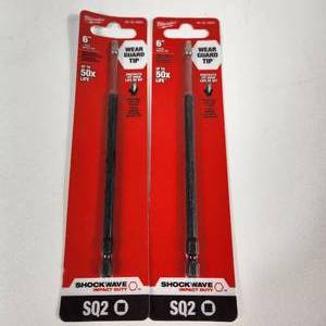 lot 67 image: Lot Of Two New 6 Drill Bits Shockwave Impact Duty 48-32-4805