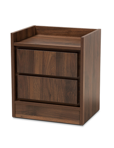 lot 209 image: Baxton Studio Hale Nightstand - Walnut