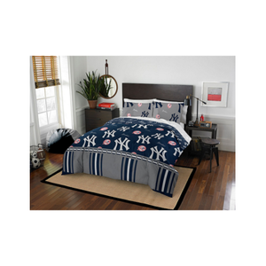 lot 232 image: Add to Wish List MLB 5-Pc. Bed Set - Queen - New York Yankees