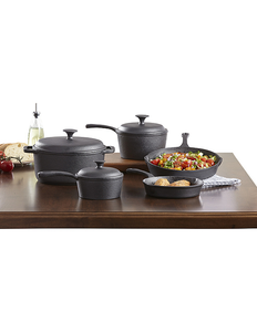 lot 195 image: 8-Pc. Pre-Seasoned Cast Iron Cookware Set