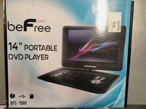 lot 192 image: beFree Sound 14.1 Portable DVD Player with Swivel TFT-LCD Screen