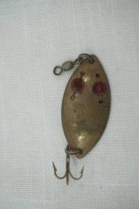 lot 125 image: Vintage Red Eye Spinner Lure Rochester NY