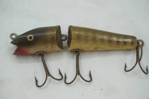 lot 173 image: Vintage Creek Chub Darter jointed fishing lure