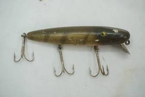 lot 249 image: Vintage Creek Chub Uncle Tom with glass eyes