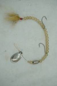 lot 261 image: VintageAntique beaded bucktail bait Fishing Lure