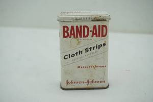 lot 339 image: Vintage Band-Aid Tin