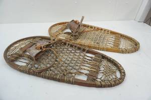 wood snow shoes