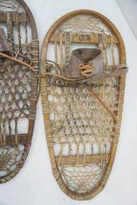 wood snow shoes