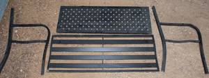 lot 12 image: Metal Bench - Missing Bolts - 48W