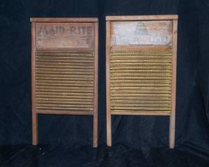 lot 29 image: Two Vintage Washboards