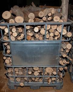 lot 38 image: Large Bin of Fire Wood #3 - Heavy Load