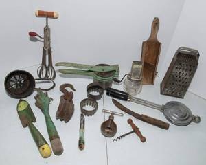 lot 56 image: Primitive KitchenGarden Tools