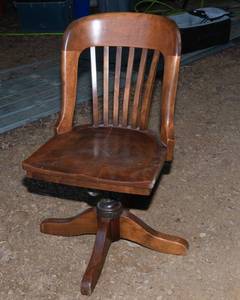 Antique B.L. Marble Chair Company Office Chair – Style 291½, Genuine Walnut
