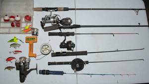 lot 71 image: Rods, Reels and Lures