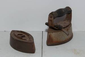 lot 95 image: Two Antique Sad Irons