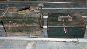 lot 132 image: 2 Vintage Metal Boxes