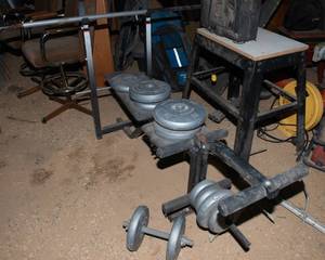 lot 151 image: DP Barbell Weight Set