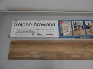 lot 29 image: Golden Arowana HDPC Vinyl Plank Flooring