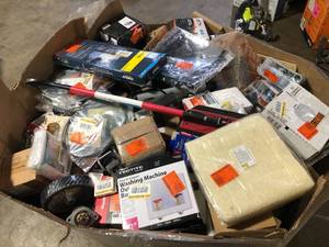 lot 1 image: Gaylord of Assorted General Merchandise Items Various Models and Conditions Customer Returns See Pictures