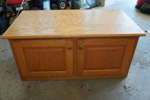 lot 356 image: Wood Storage Cabinet